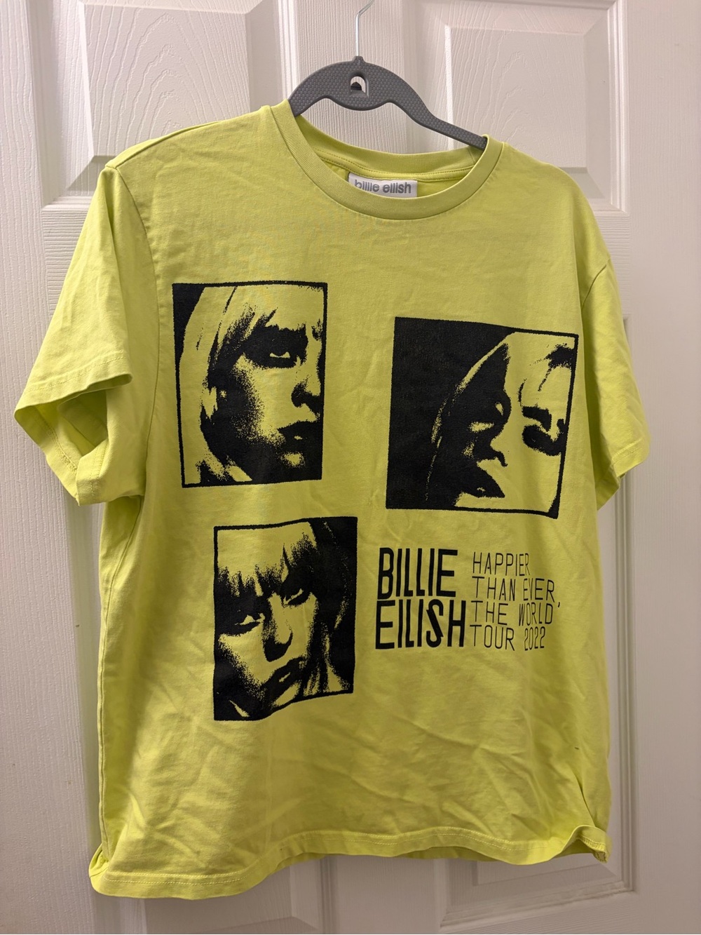 Billie Eilish Neon Yellow Tour Graphic Tee